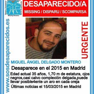 Un hombre de 35 años, desaparecido desde 2015
