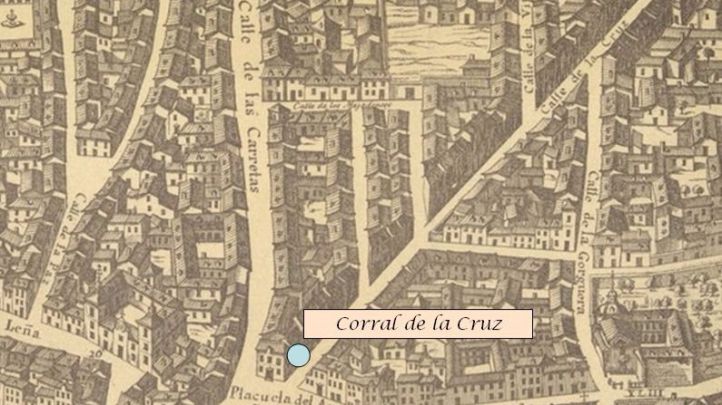 Localización de la corrala de la Cruz.