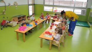 Aula de una escuela infantil municipal de Madrid.