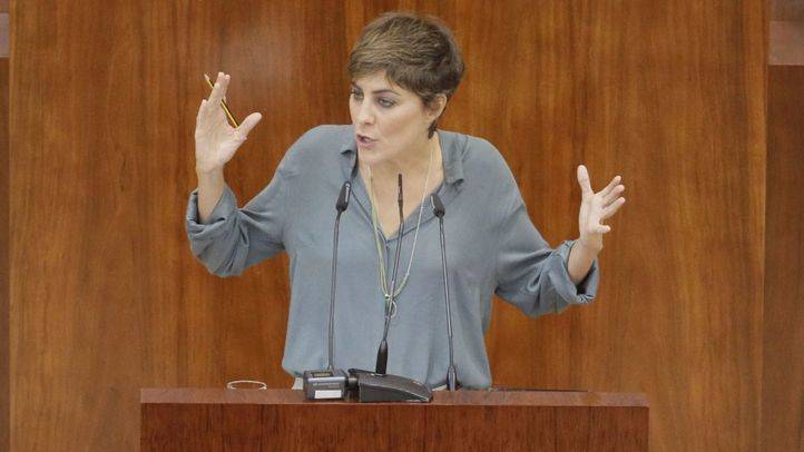 Intervención de la portavoz de Podemos, Lorena Ruiz-Huerta.