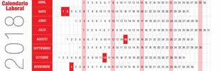 Este es el calendario laboral de 2018