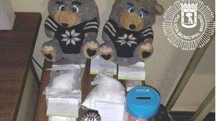 Material incautado a los detenidos.