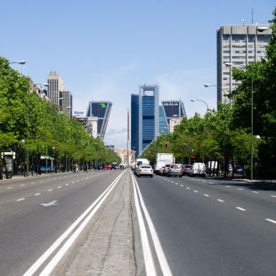 La Castellana, cortada para celebrar la Fiesta de la Bici