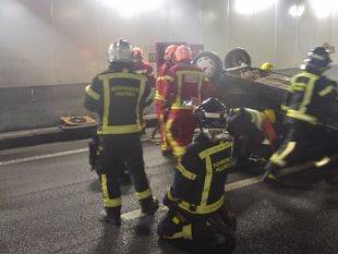 Los bomberos de los túneles de la M-30 exigen más recursos