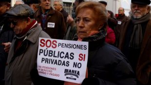 Las protestas de pensionistas de toda España confluirán este lunes en Madrid