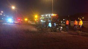 Lugar del accidente en Los Berrocales