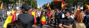 La Policía media entre los manifestantes en Madrid