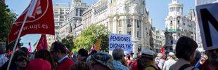 Las marchas por las pensiones públicas confluyen en Madrid