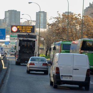 Limitada la velocidad en la M-30 y accesos