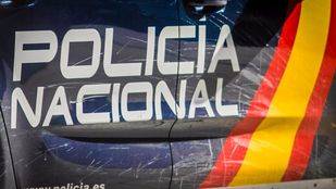 Coches patrulla de la Policía Nacional.