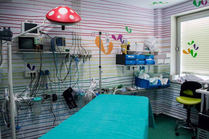 Sala de curas en el Hospital Universitario de La Paz.