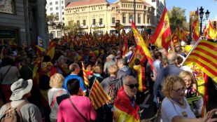 Barcelona se manifiesta por la unidad de España