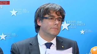 Puidemont y los exconsellers, detenidos en la Fiscalía belga