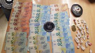Material incautado a los dos detenidos en Arganzuela