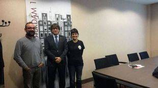 La CUP se reúne con Puigdemont y sus ex consellers