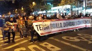 Manifestación de los vecinos de Tetuán.
