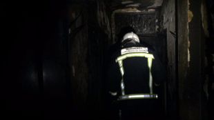 Siete heridos leves en un incendio en Getafe
