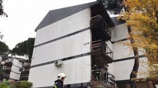 Calcinados dos pisos en San Martín de Valdeiglesias