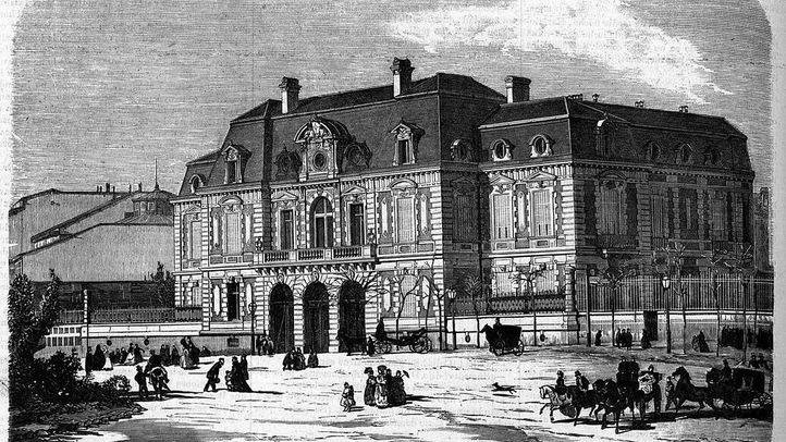 Grabado del palacio de Medinaceli, en Colón.