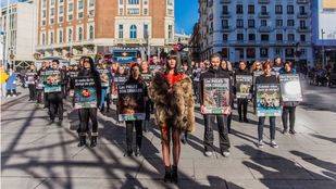 Un abrigo sangriento, contra la industria peletera
