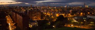 Madrid iluminado desde el Cerro del Tío Pío.