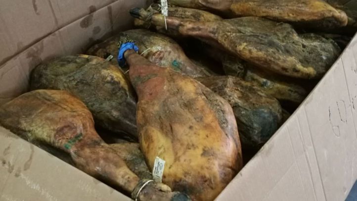 La Policía recupera más de 900 quesos, embutidos y jamones ibéricos robados por valor de 27.000 euros