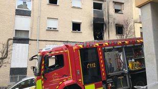 Herida muy grave en un incendio en El Escorial