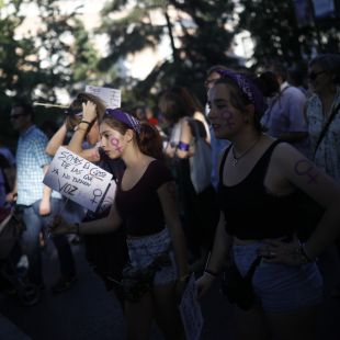 Huelga de estudiantes contra la violencia machista