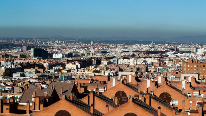Boina de contaminación vista desde el Cerro del Tío Pío.
