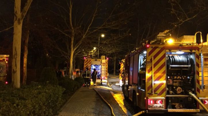 Incendio en el antiguo restaurante Guipúzcoa en la Casa de Campo