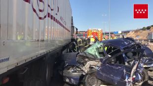 Cinco heridos en un accidente en Boadilla