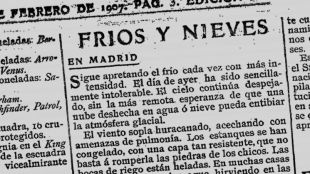 La nevada que sí consiguió sepultar Madrid hace 111 años
