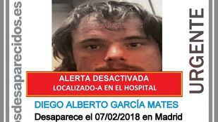 Localizado el hombre que necesitaba medicación
