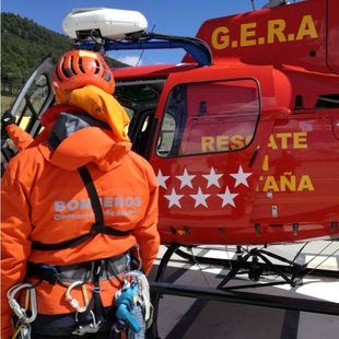 Herido un esquiador tras caerse en la laguna de Peñalara