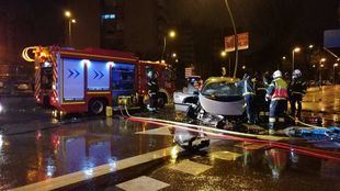 Accidente de tráfico en Fuenlabrada
