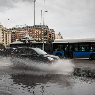 Refuerzo de la gestión del tráfico en la capital por las lluvias