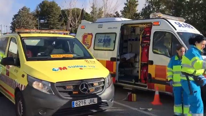 Los servicios de emergencias en el lugar del suceso