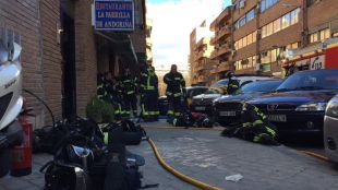 Incendio en una vivienda de Tetuán