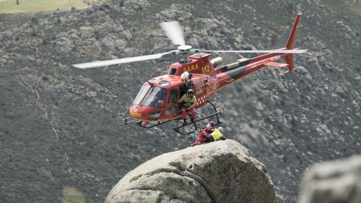El rescate de personas concentra siete de cada diez actuaciones de los bomberos del GERA en la sierra