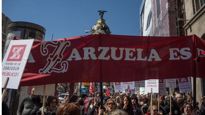 La protesta ha recorrido el centro de la capital.