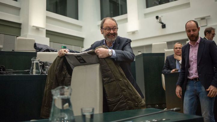 Javier Barbero, durante el Pleno de este jueves.