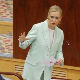Cifuentes reaparece este lunes a través de un plasma