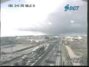 Retenciones puntuales a la salida de Madrid