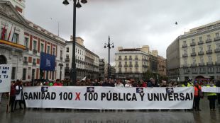 Sábanas blancas, contra la "privatización" sanitaria