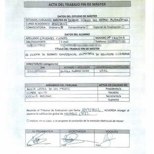 Una profesora dice tener grabadas las amenazas del director del máster para que falsificara pruebas