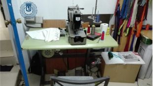 Intervenido un taller clandestino de costura en Hortaleza