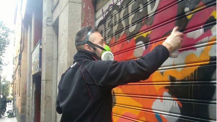 Uno de los artistas de Pinta Malasaña 2018