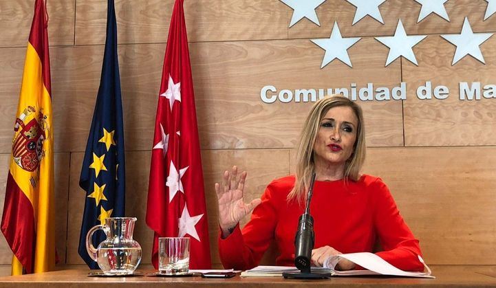 Cristina Cifuentes reaparece en la rueda de prensa posterior al Consejo de Gobierno