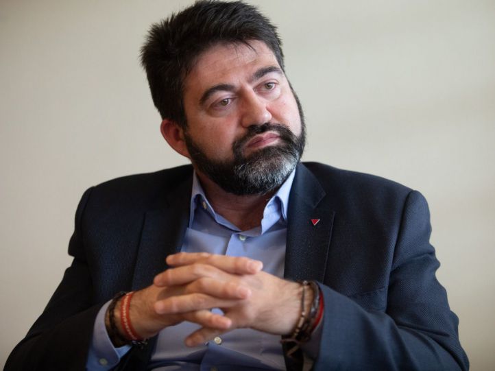 El concejal, durante la entrevista concedida a Madridiario.