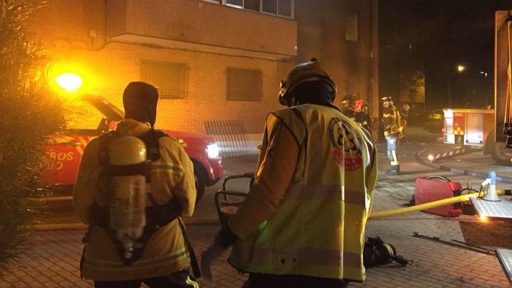 Incendio en el barrio de San Blas